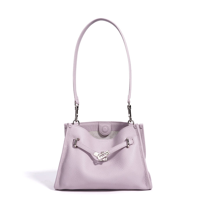 Damen elegante Lederhandtasche mit verstellbarem Schulterriemen Nord Taschen
