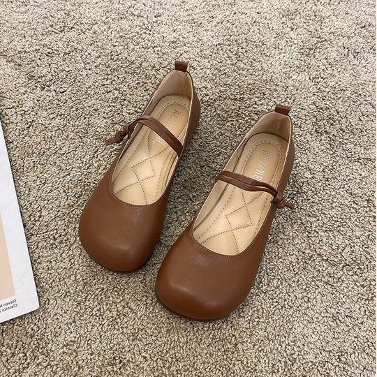 Damen Bequeme und elegante Ballerinas mit verstellbarem Riemen und weicher Innensohle - Vittorelli