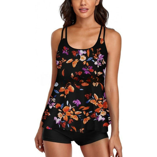 Damen Sportliches Tankini-Set mit bequemem Shorts und verstellbaren Trägern Nord Taschen