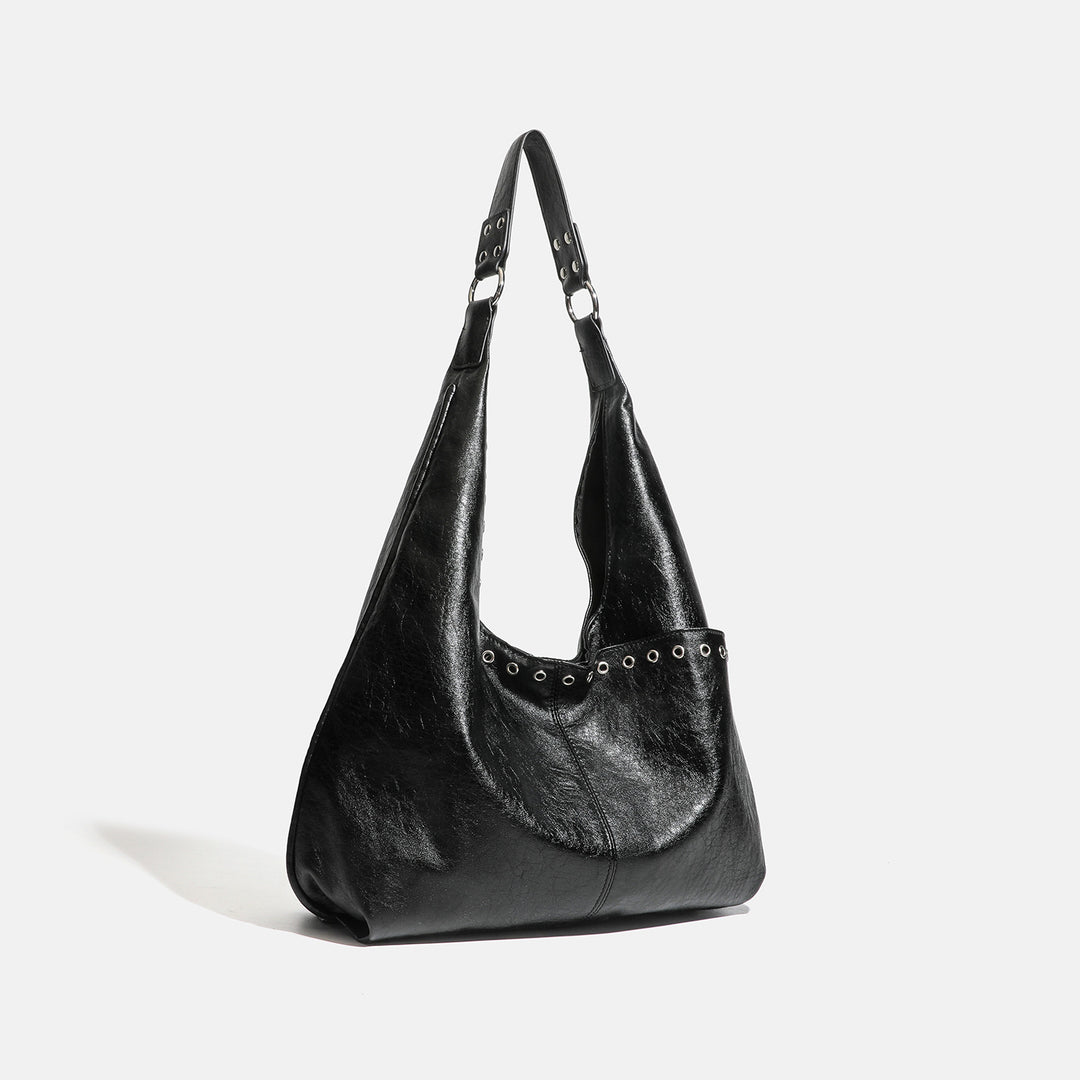 Damen Hobo-Tasche mit raffiniertem Koriander-Design und stilvollen Nieten Nord Taschen