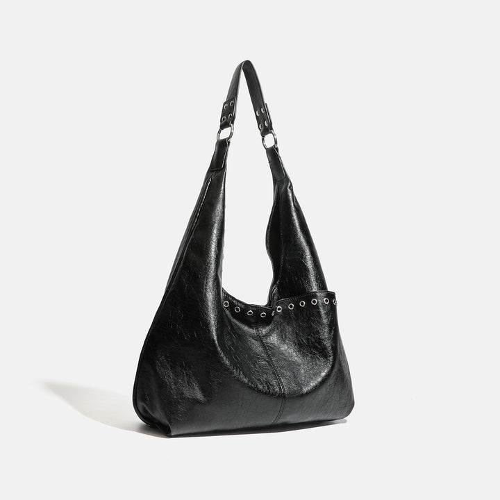 Damen Hobo-Tasche mit raffiniertem Koriander-Design und stilvollen Nieten Nord Taschen