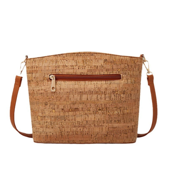 Damen Umhängetasche aus hochwertigem Kork mit floralen Mustern und praktischem Innendesign Nord Taschen