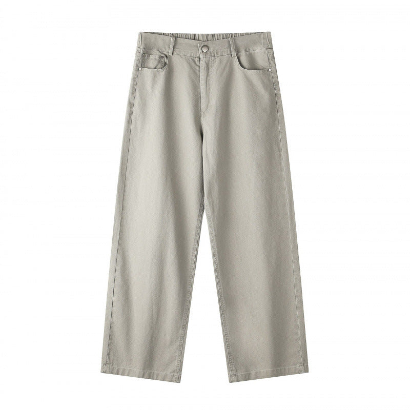 Damen Weite Highwaist-Culotte-Hose mit elastischem Bund und geradem Bein Nord Taschen