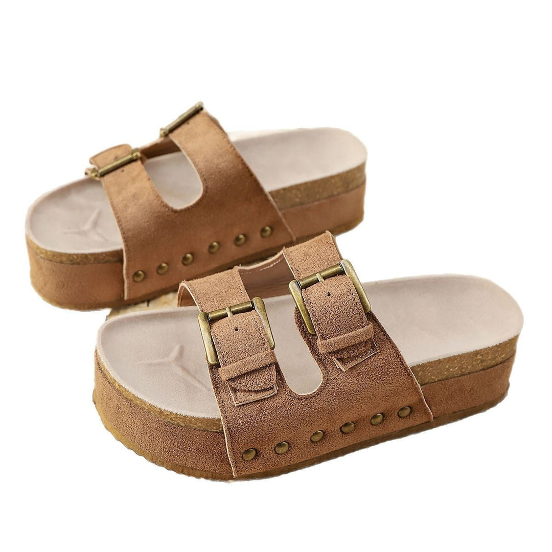 Damen Komfortable Clogs mit doppelt verstellbaren Riemen