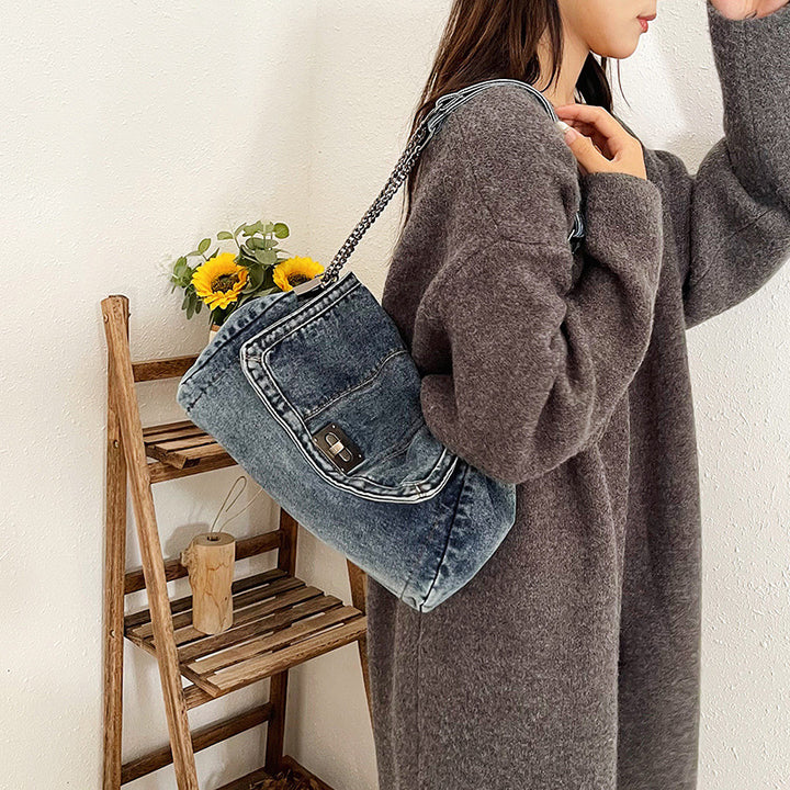 Damen modische Handtasche im Jeans-Look Nord Taschen