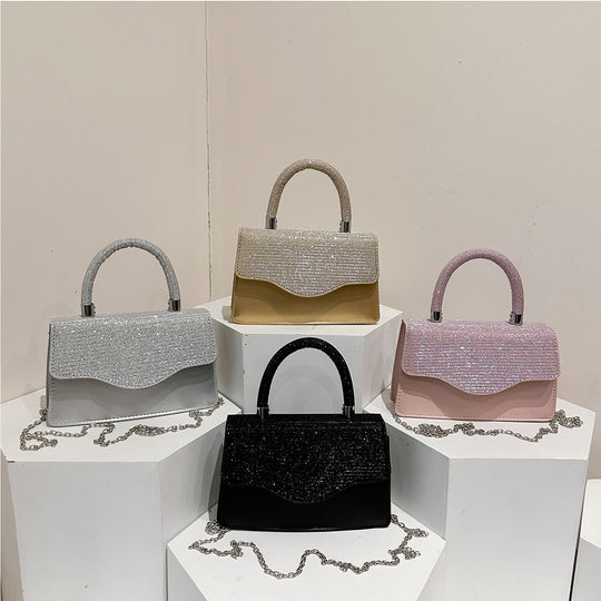 Damen Glamouröse Handtasche mit glitzerndem Obermaterial Nord Taschen