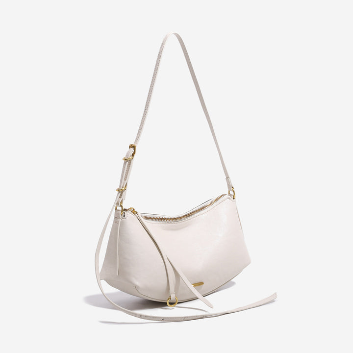 Damen Schultertasche mit hochwertigem Leder und elegantem Reißverschluss Nord Taschen