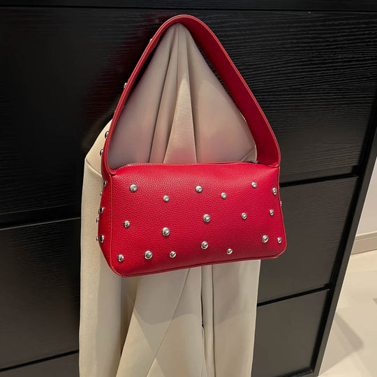 Damen modische Umhängetasche mit auffälligem Nieten-Design Nord Taschen
