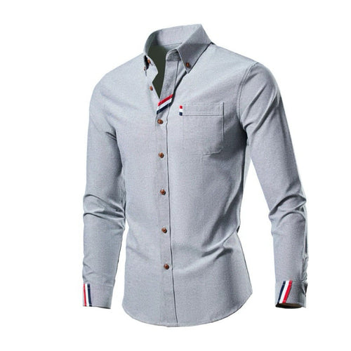 Herren Elegantes Hemd mit kontrastierenden Akzenten