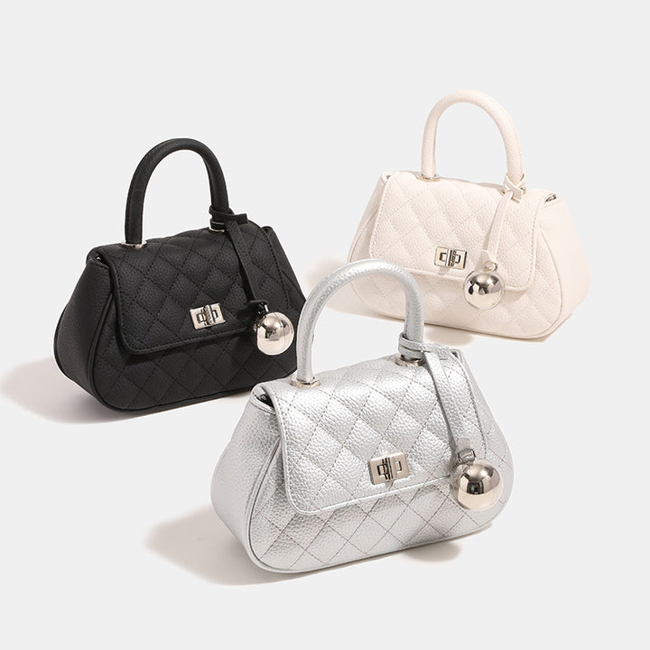 Damen modische Handtasche mit sanfter Struktur und glänzenden Akzenten Nord Taschen