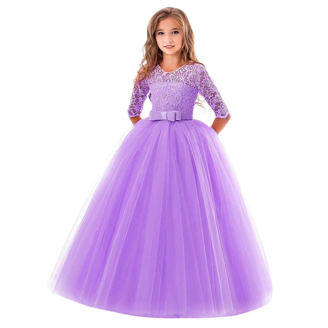 Damen Prinzessinnenkleid mit Spitzenoberteil und Tüllrock