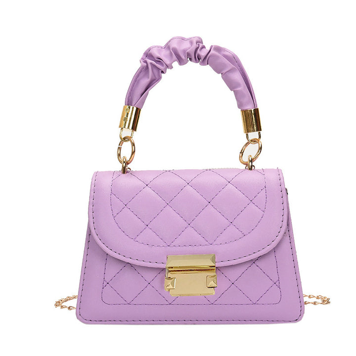 Damen Clutch-Tasche mit geflochtenem Tragegriff und hochwertiger Steppverarbeitung Nord Taschen