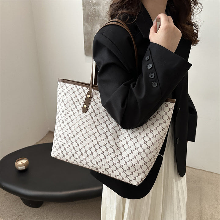 Damen elegante Tote-Tasche mit geometrischem Muster Nord Taschen