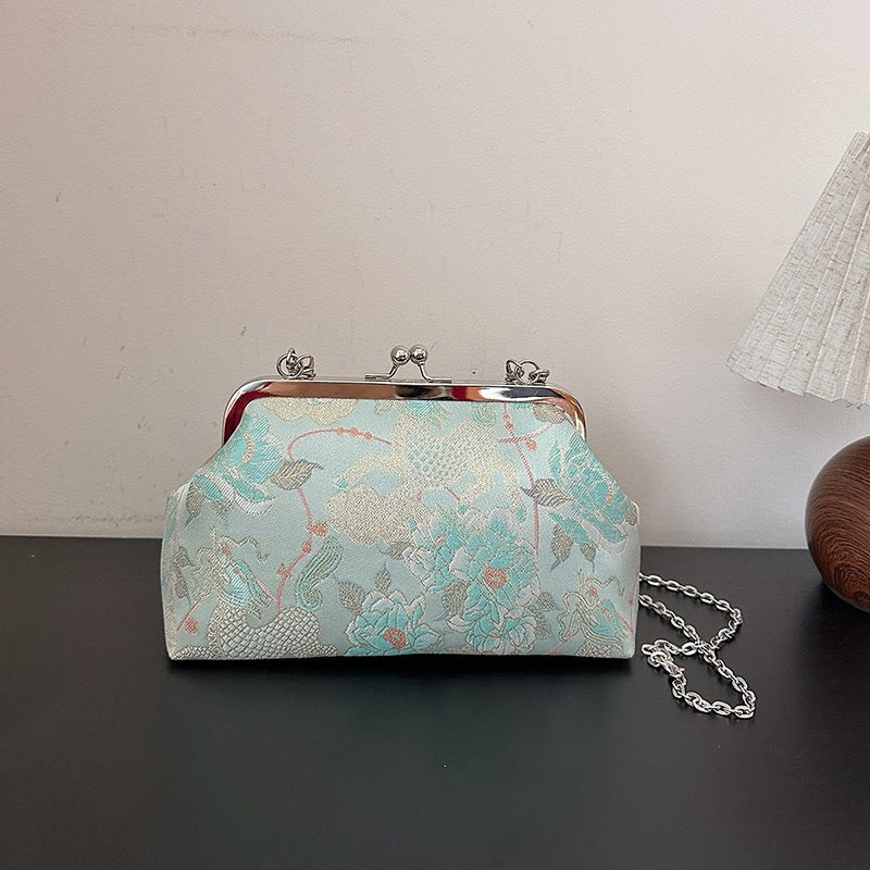 Damen elegante Clutch mit Perlenakzenten Nord Taschen