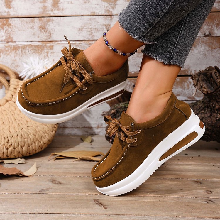 Damen nan Keil-Sneaker im Mokassin-Stil mit dämpfender Luftkissen-Plateausohle Nord Taschen