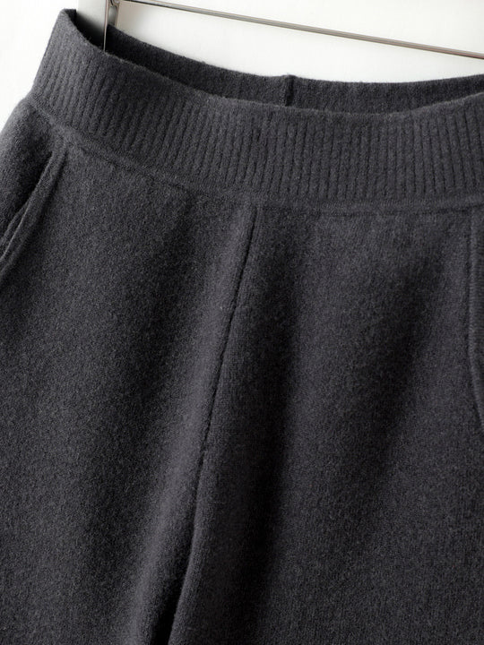 Damen Hochtaillierte Strickhose mit kaschmirähnlicher Haptik und schmal zulaufendem Bein Nord Taschen