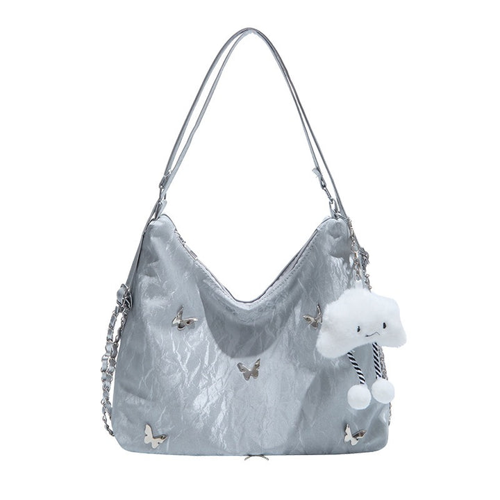 Damen modische Hobo-Tasche mit verspieltem Anhänger und detailreicher Verzierung Nord Taschen