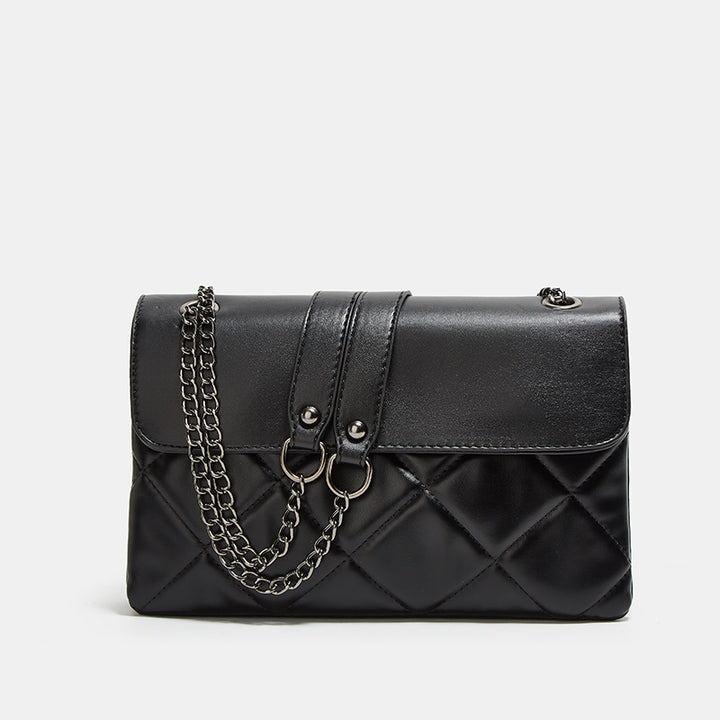 Damen Clutch-Tasche mit elegantem Steppmuster und modischem Kettenhenkel Nord Taschen