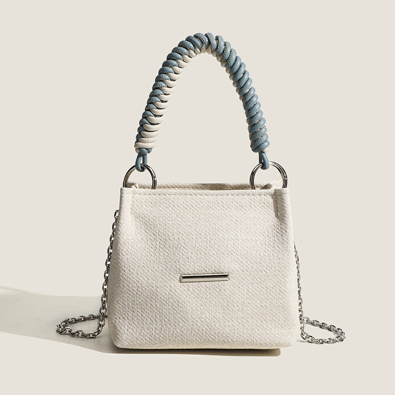 Damen Denim Mini-Handtasche mit elegantem Kettenriemen Nord Taschen