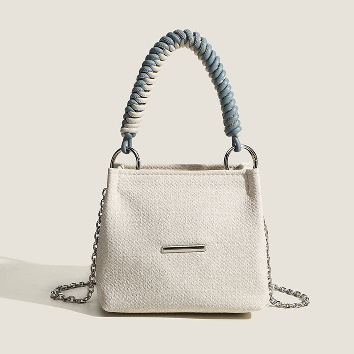 Damen Denim Mini-Handtasche mit elegantem Kettenriemen Nord Taschen