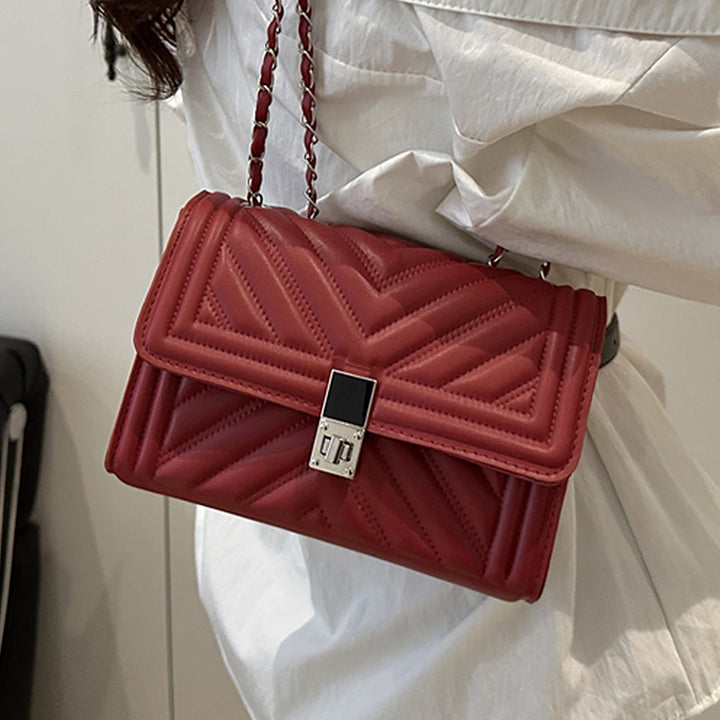 Damen Handtasche mit innovativem Ketten-Riemen Nord Taschen