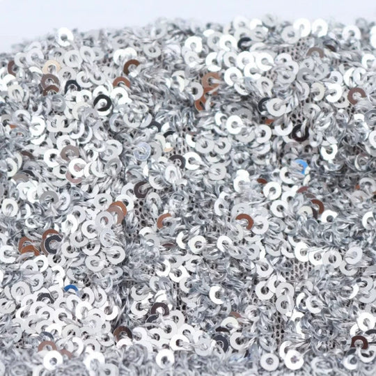 Damen Glitzerndes Pailletten-Minikleid mit langen Ärmeln und schmaler Silhouette Nord Taschen