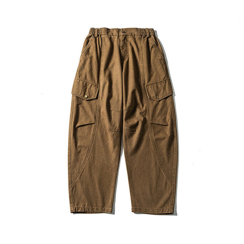 Herren Lässige Workwear-Cargohose mit Gummibund und aufgesetzten Klappentaschen Nord Taschen