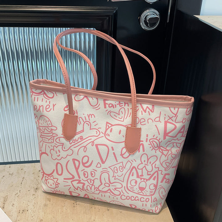 Damen Einkaufstasche mit kreativem Grafikdesign Nord Taschen