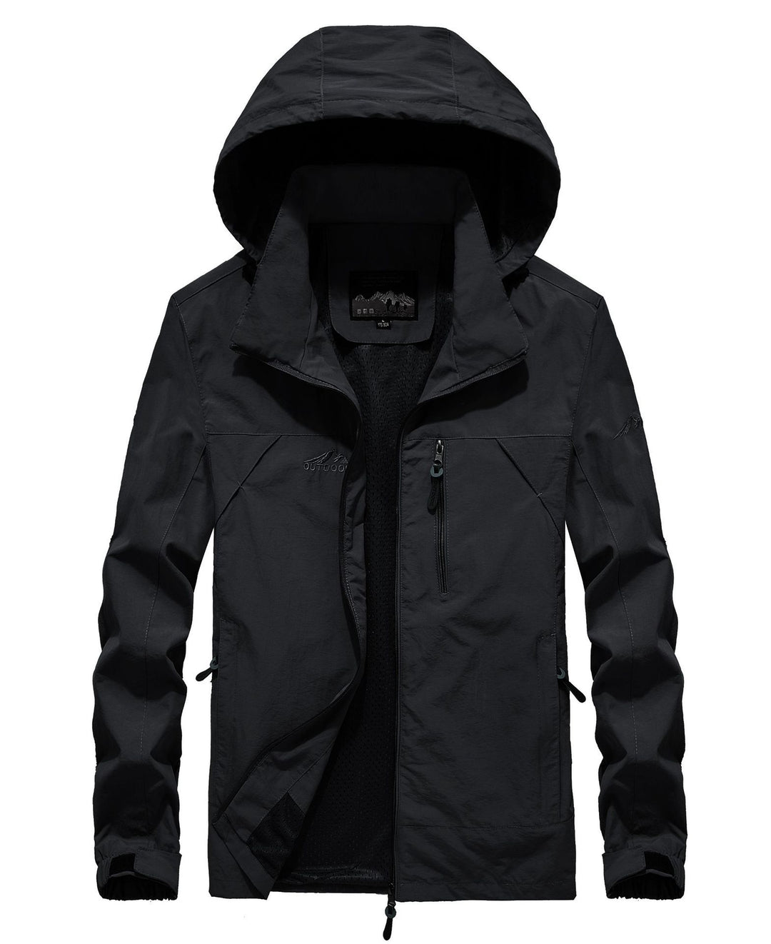 Herren leichte atmungsaktive Softshell-Trekkingjacke mit Kapuze und Mesh-Futter Nord Taschen