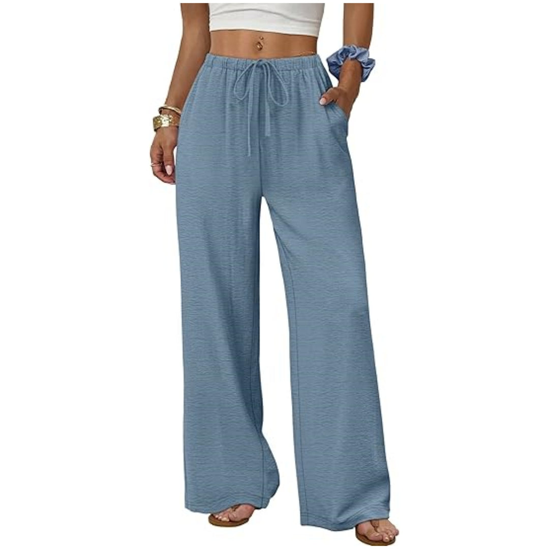 Damen Weite Loungewear-Hose mit Tunnelzug Nord Taschen