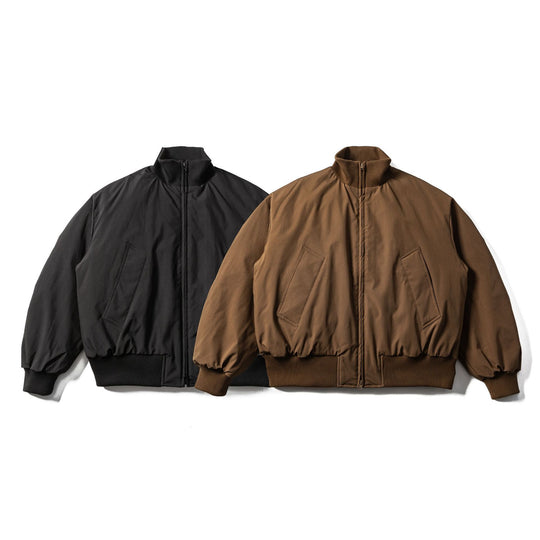 Herren Boxy wattierter Kurzblouson mit Rippenkragen und ergonomischen Eingrifftaschen Nord Taschen