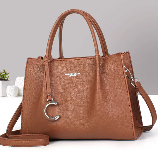 Damen Handtasche aus strukturiertem Kunstleder mit abnehmbarer Schulterriemen Nord Taschen
