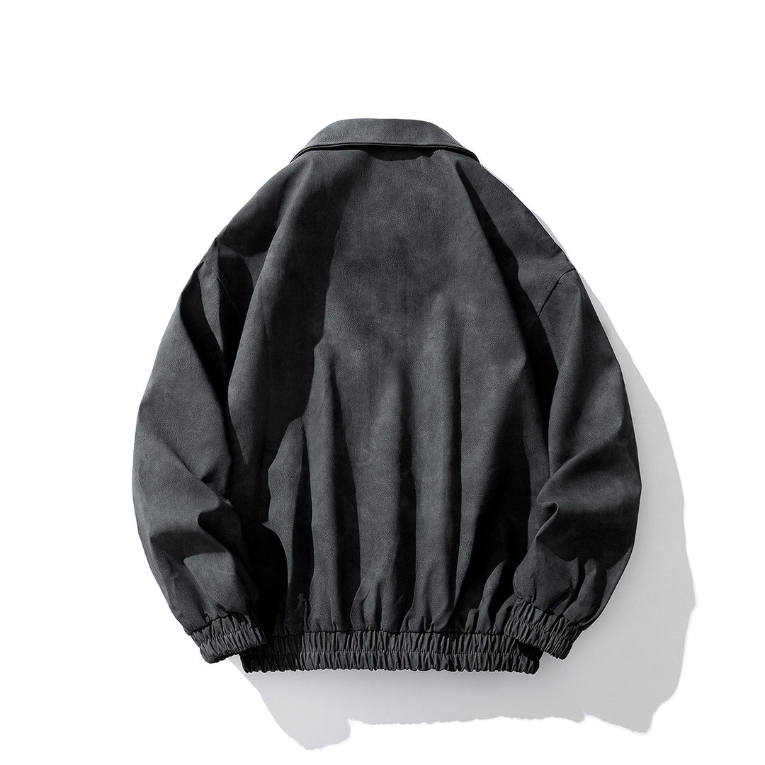 Herren Oversize Veloursjacke mit markanten Metallverschlüssen und Reißverschlusstaschen Nord Taschen