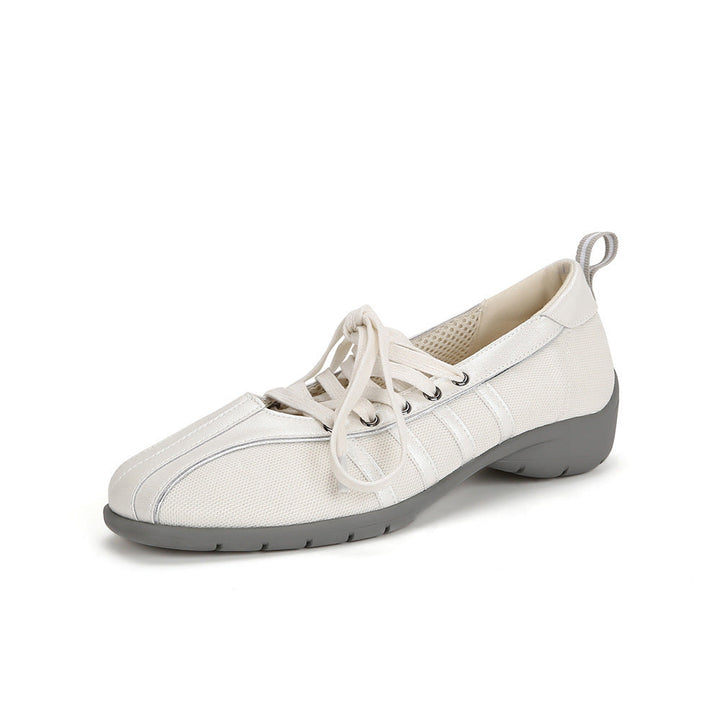 Damen Sportliche Schnürschuhe mit atmungsaktiver Obermaterialstruktur und rutschfester Sohle
