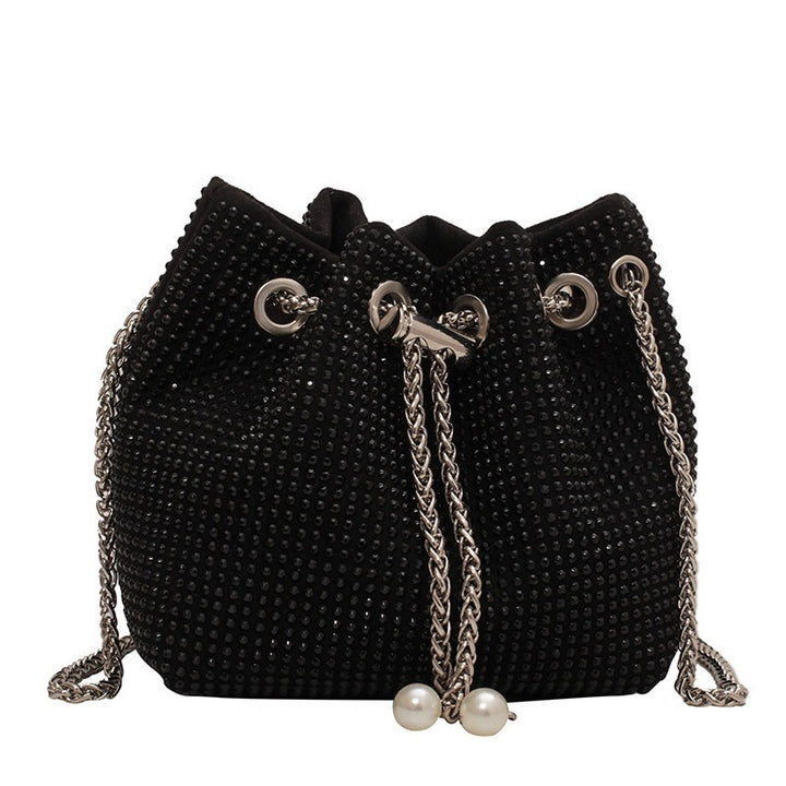 Damen Elegante Beuteltasche mit Schmucksteinen Nord Taschen