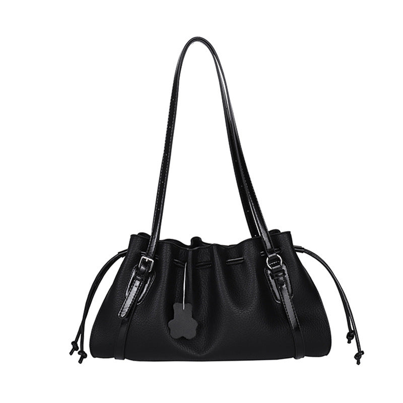 Damen Hobo-Tasche mit eleganter Raffung und charmantem Kordelzug Nord Taschen