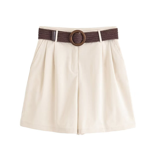 Damen Oversize-Hemdbluse mit dreiviertel-Ärmeln und Manschetten Nord Taschen