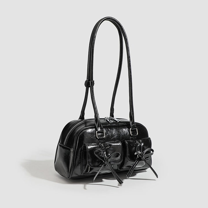 Damen Handtasche mit dekorativen Schleifen und praktischer Innenaufteilung Nord Taschen