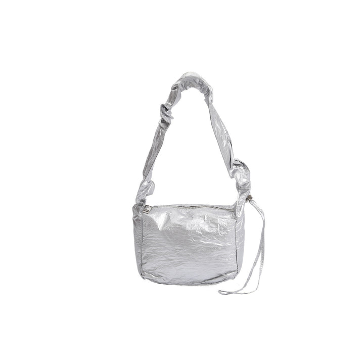Damen Umhängetasche mit innovativem, metallischem Glanz und stylischem Kordelzug Nord Taschen
