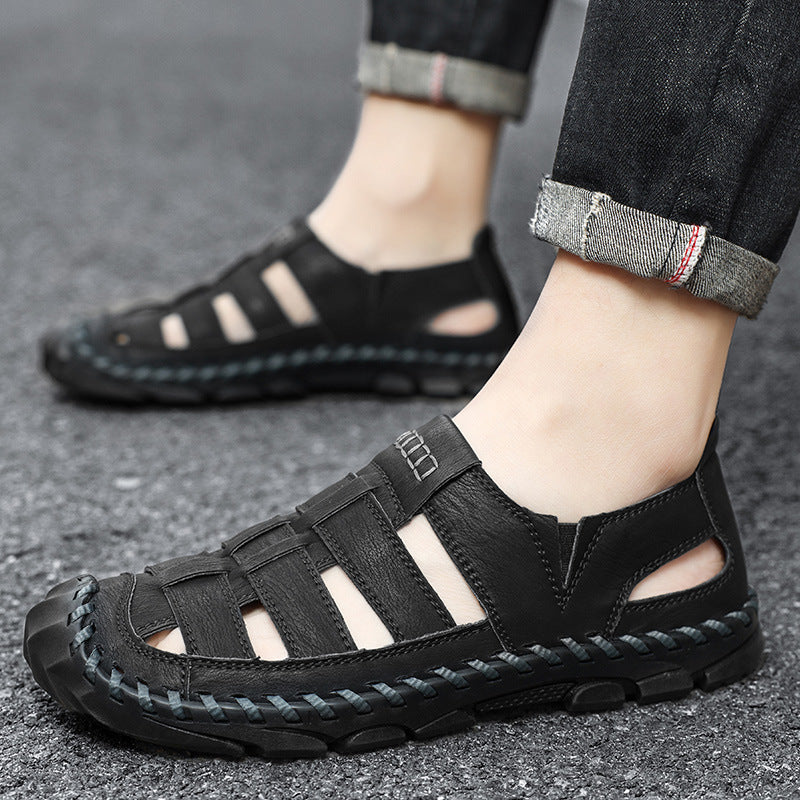 Herren Sandalen mit atmungsaktiven Riemen und rutschfester Sohle Nord Taschen
