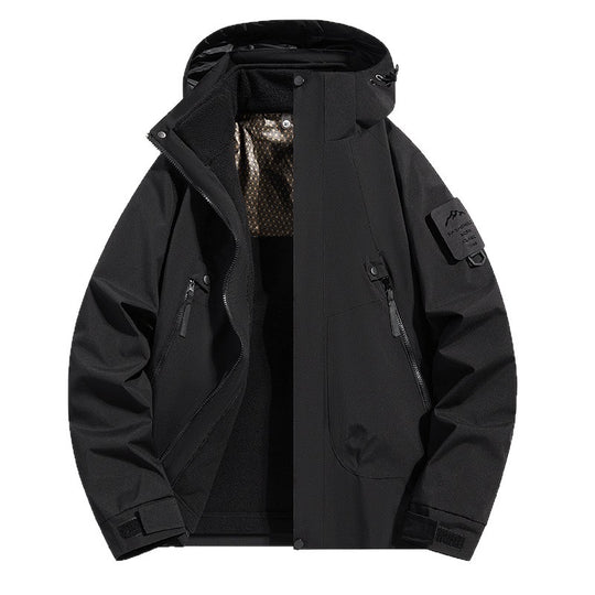 Damen Wasserabweisende Softshell-Funktionsjacke mit verstellbarer Kapuze, winddichter Membran und schrägen Reißverschlusstaschen Nord Taschen