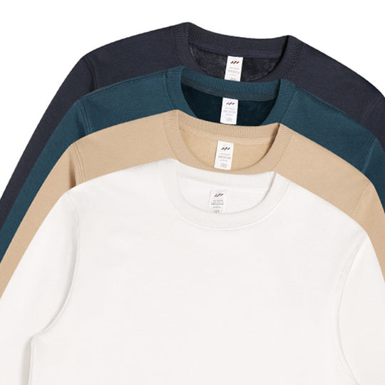 Unisex Minimalistisches Baumwoll-Sweatshirt mit Rundhals, Rippbündchen & Relaxed Fit Nord Taschen