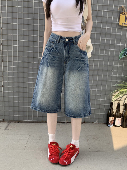 Damen Jeans-Shorts Nord Taschen