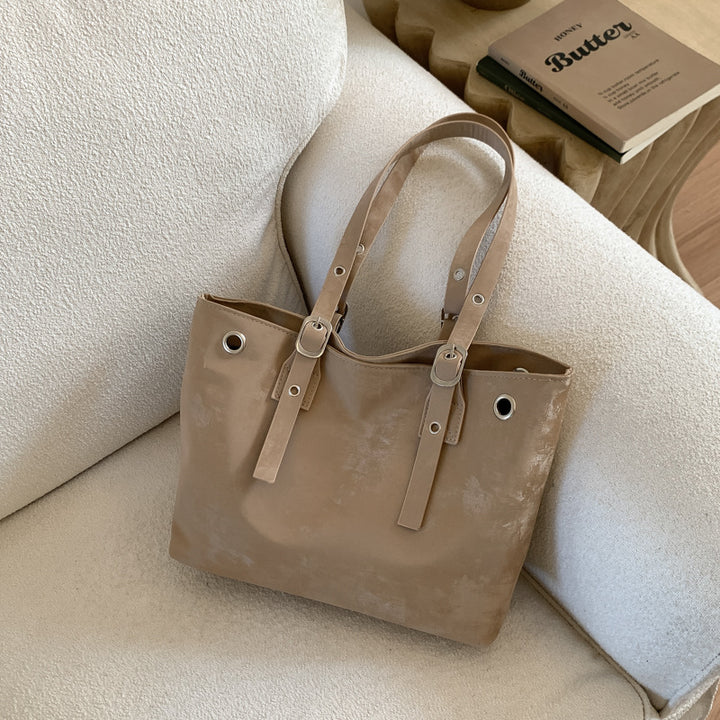 Damen hochwertige Veloursleder-Handtasche Nord Taschen