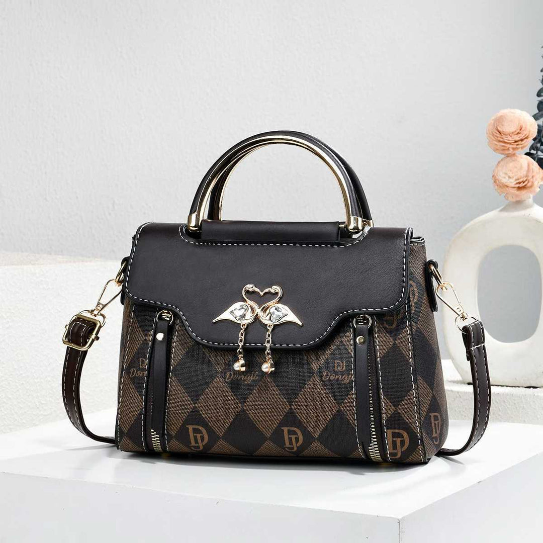 Damen modische Handtasche mit eleganter Struktur Nord Taschen
