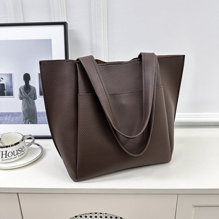 Damen elegante Tragetasche mit strukturiertem Kunstleder Nord Taschen
