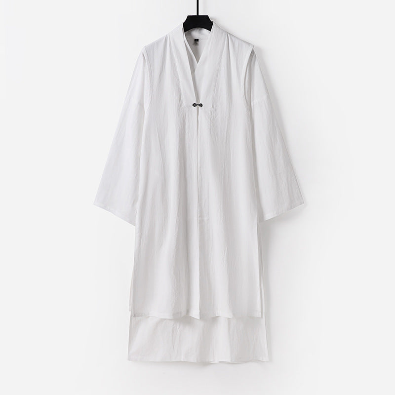 Unisex Langer Oversize-Kimono‑Mantel mit dezentem Knebelverschluss und weiter Silhouette Nord Taschen