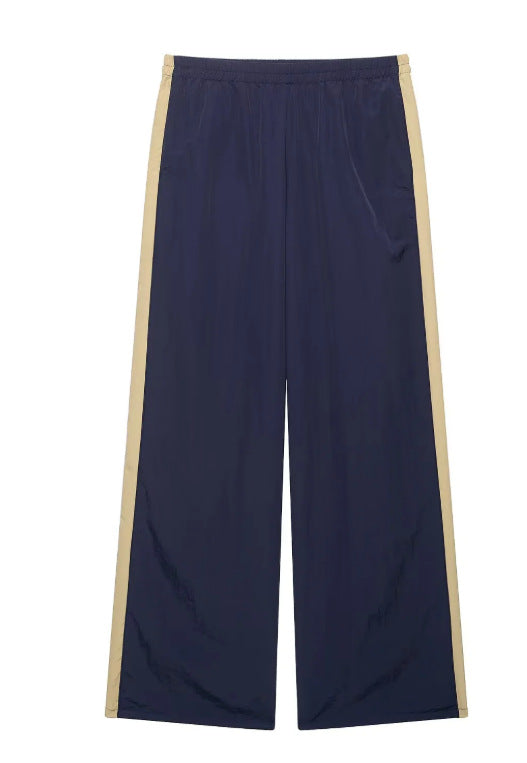 Damen Zweiteiliges Set mit lockerem Hemd und gerade geschnittener Highwaist‑Hose Nord Taschen