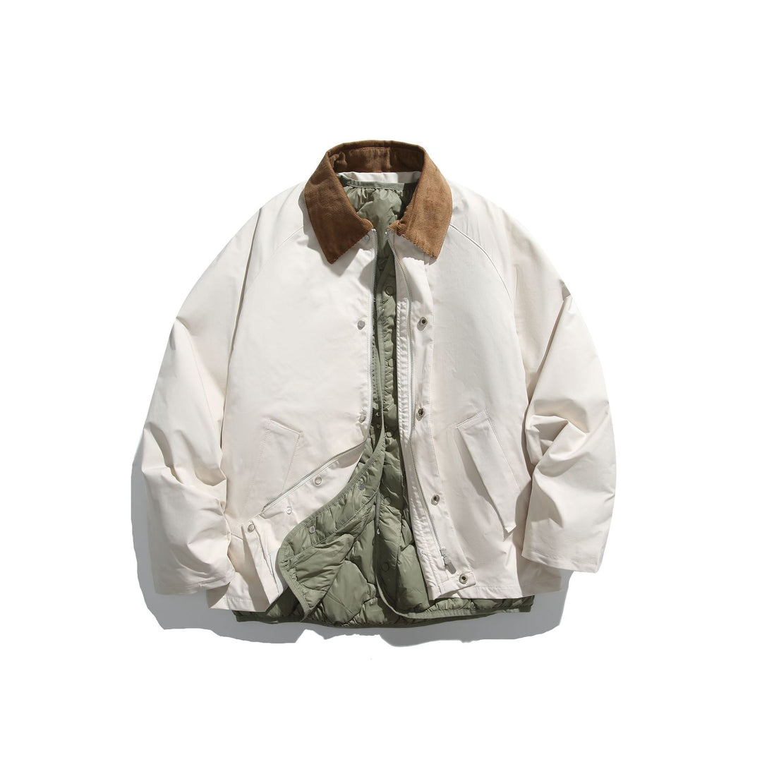 Herren Winddichter Blouson mit Cordkragen und herausnehmbarer Stepp-Innenseite Nord Taschen