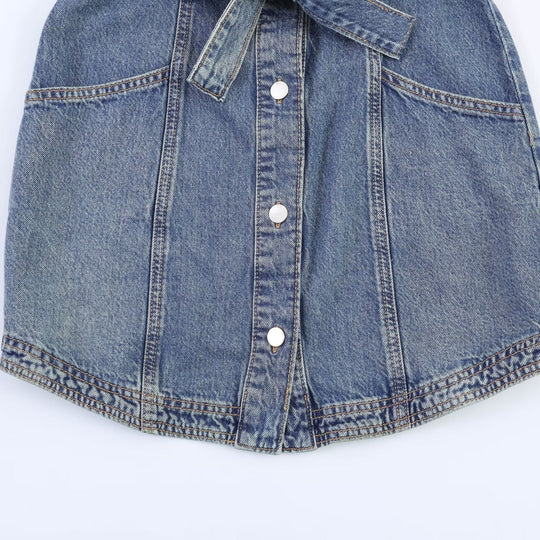 Damen Jeanskleid mit taillierter Silhouette und praktischen Taschen Nord Taschen